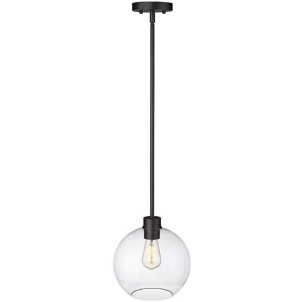 Basin 1 Light 10 inch Powder Coated Black Outdoor Hanging Pendant